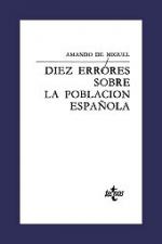 Portada del libro Diez errores sobre la población española