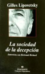 Portada del libro La sociedad de la decepción: Entrevista con Bertrand Richard